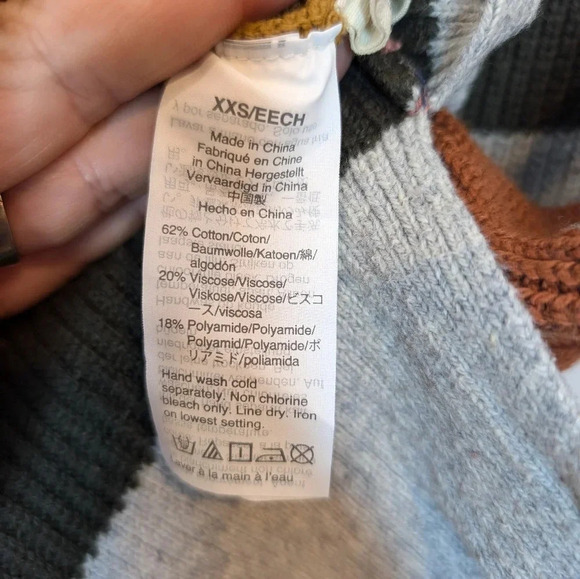 Madewell Arctic Ice Patch Pocket Pullover Sweater in Walton Stripe Women XXS - Picture 5 of 9